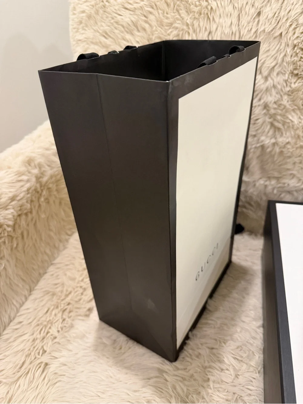 Gucci Shoe Box, Gift Bag + Dust Bags